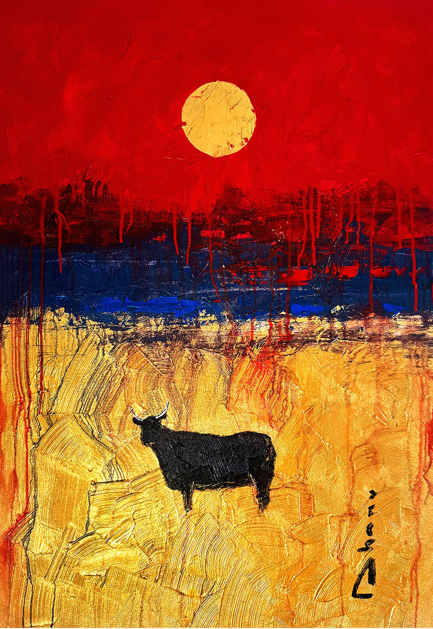 The Last Bull at Dusk