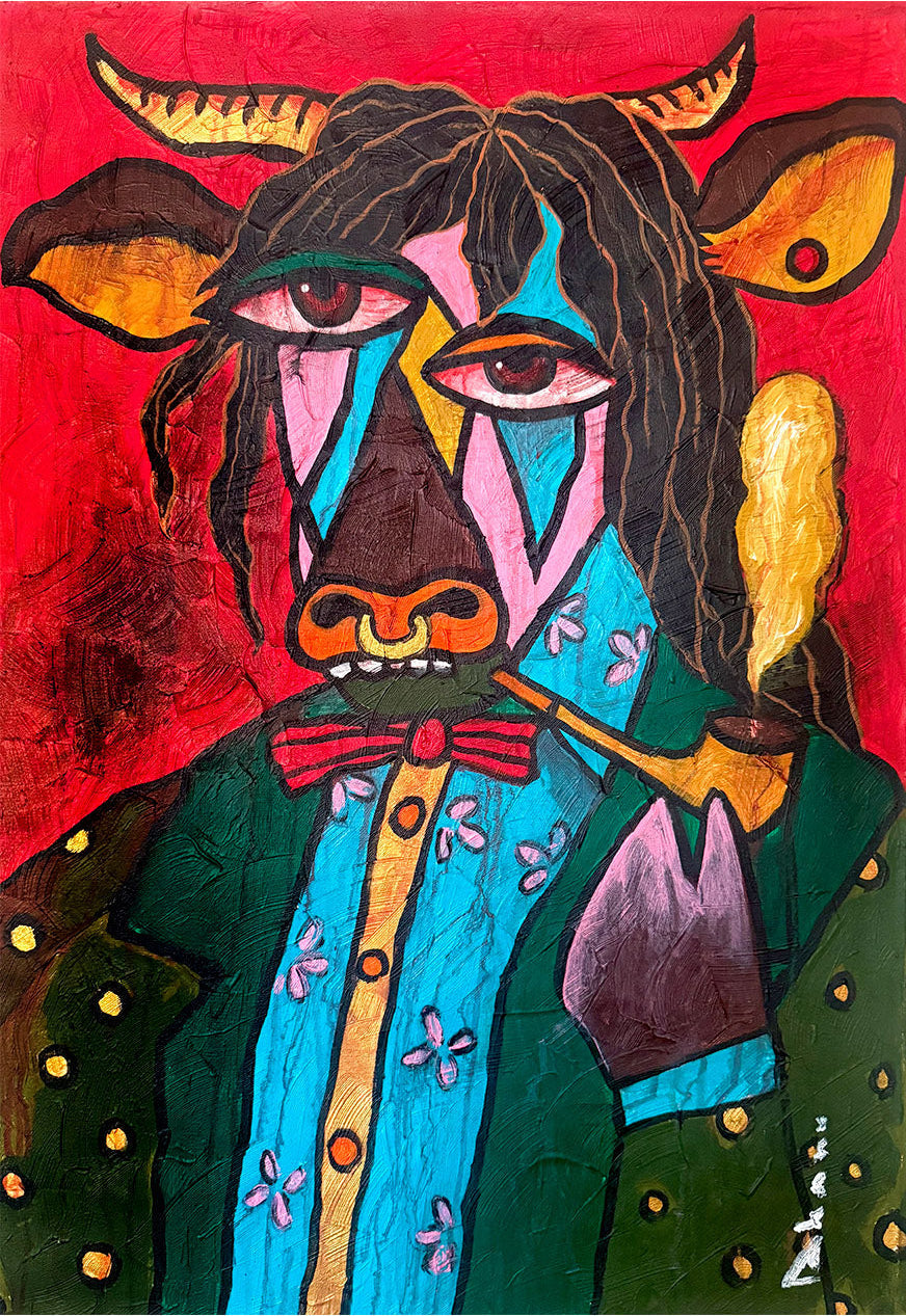 Cownt Gentleman with a Pipe